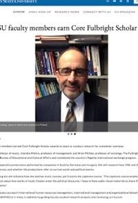 Professor Brian Phillips Awarded a Fulbright